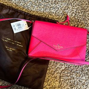 Kate Spade large Monday crossbody bag, pink, NWT